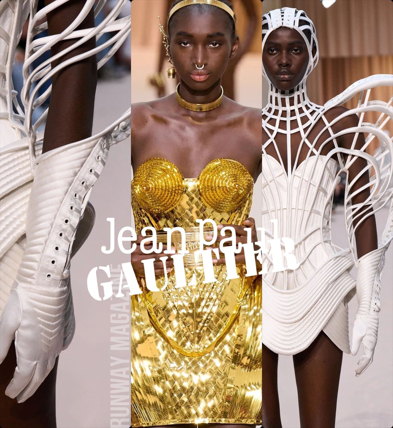 Jean Paul Gaultier by Olivier Rousteing - Couture Fall 2022 Runway Magazine