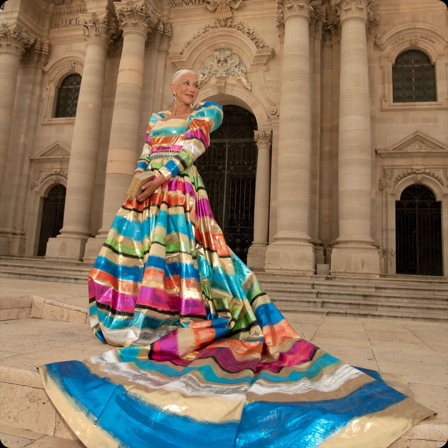 Helen Mirren at Dolce Gabbana Siracusa 2022 Runway Magazine