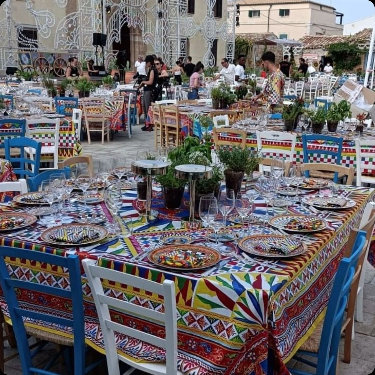 Dolce Gabbana Alta Sartoria dinner Marzamemi Sicily 2022 Runway Magazine