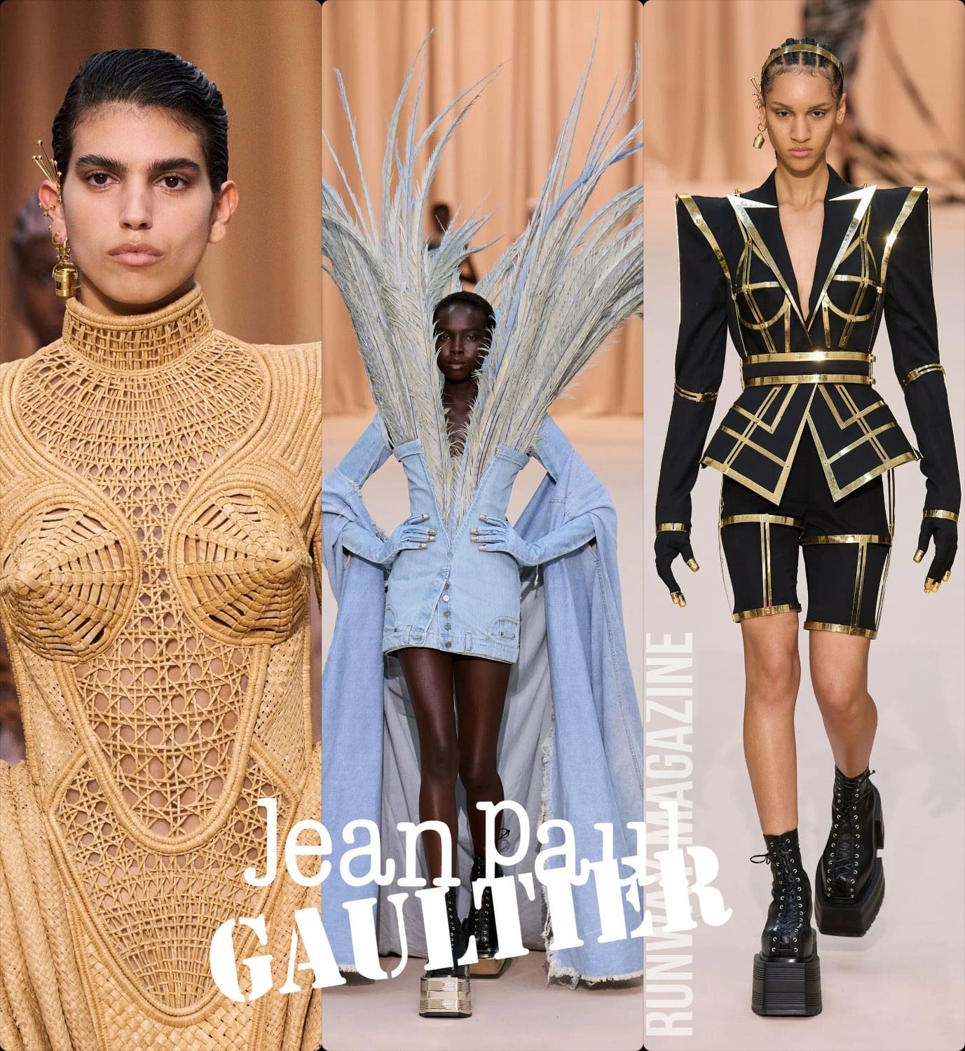 Jean Paul Gaultier by Olivier Rousteing - Couture Fall 2022 Runway Magazine