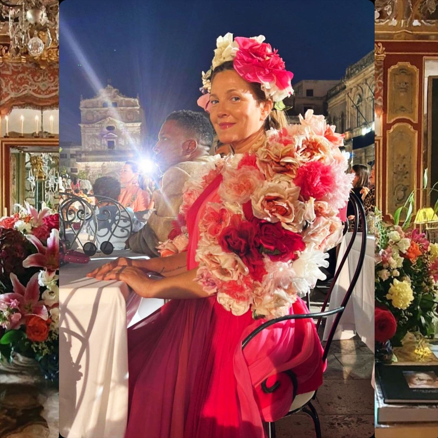 Drew Barrymore at Dolce Gabbana Siracusa Alta Moda 2022 Runway Magazine