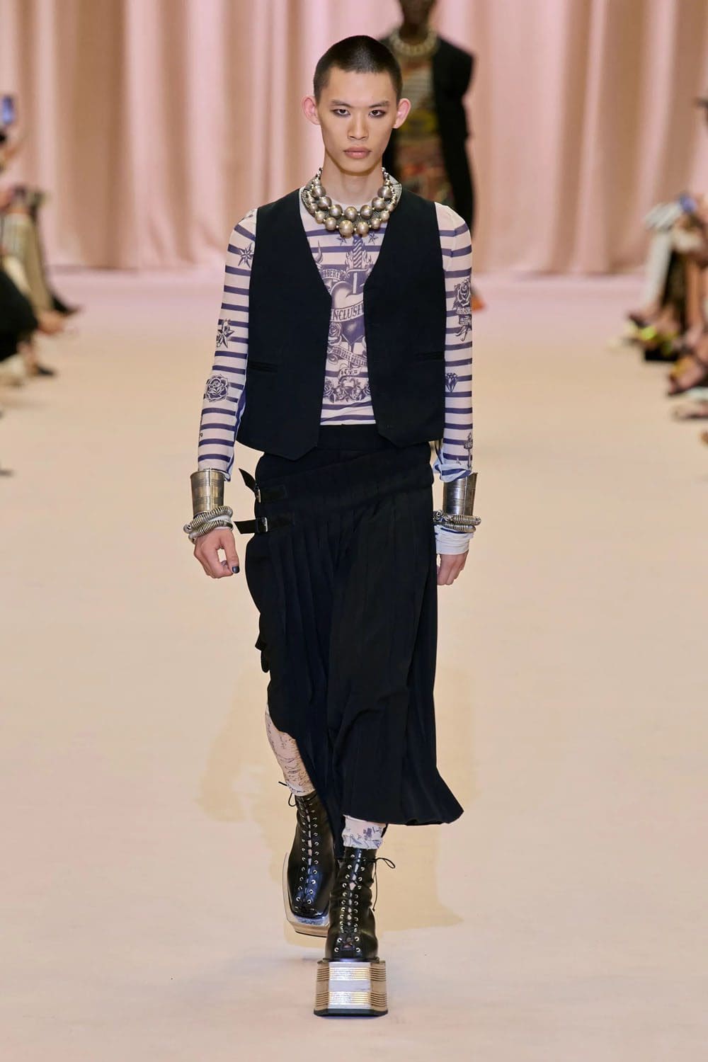 Jean Paul Gaultier by Olivier Rousteing Fall Winter 2022-2023 Runway Magazine