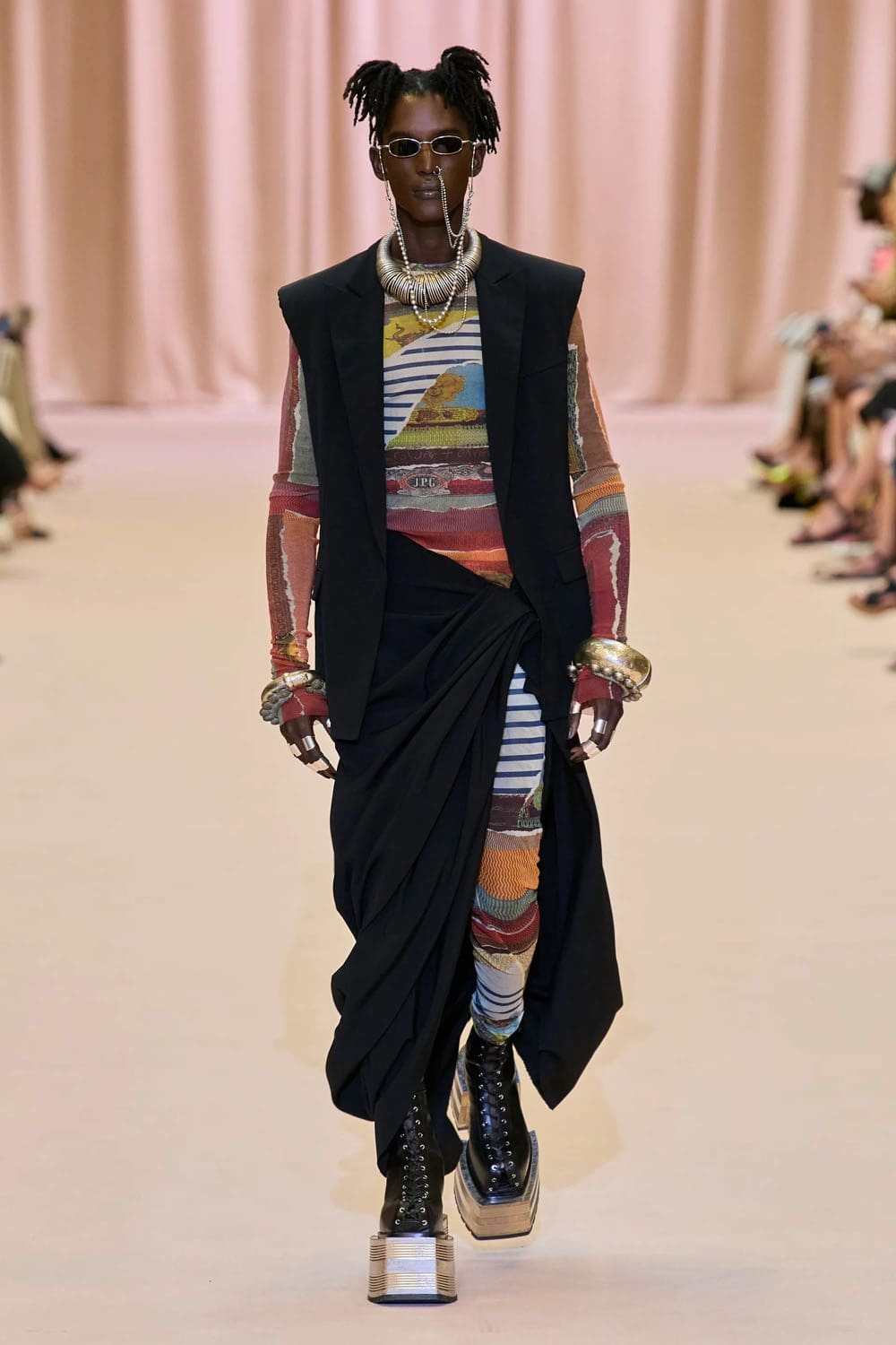 Jean Paul Gaultier by Olivier Rousteing Fall Winter 2022-2023 Runway Magazine