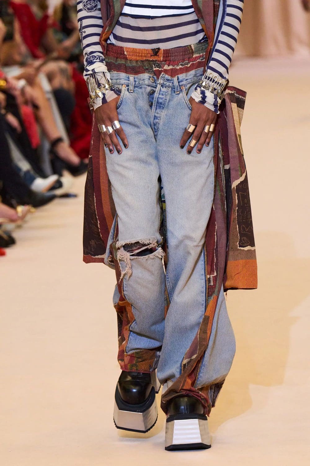 Jean Paul Gaultier by Olivier Rousteing Fall Winter 2022-2023 Runway Magazine