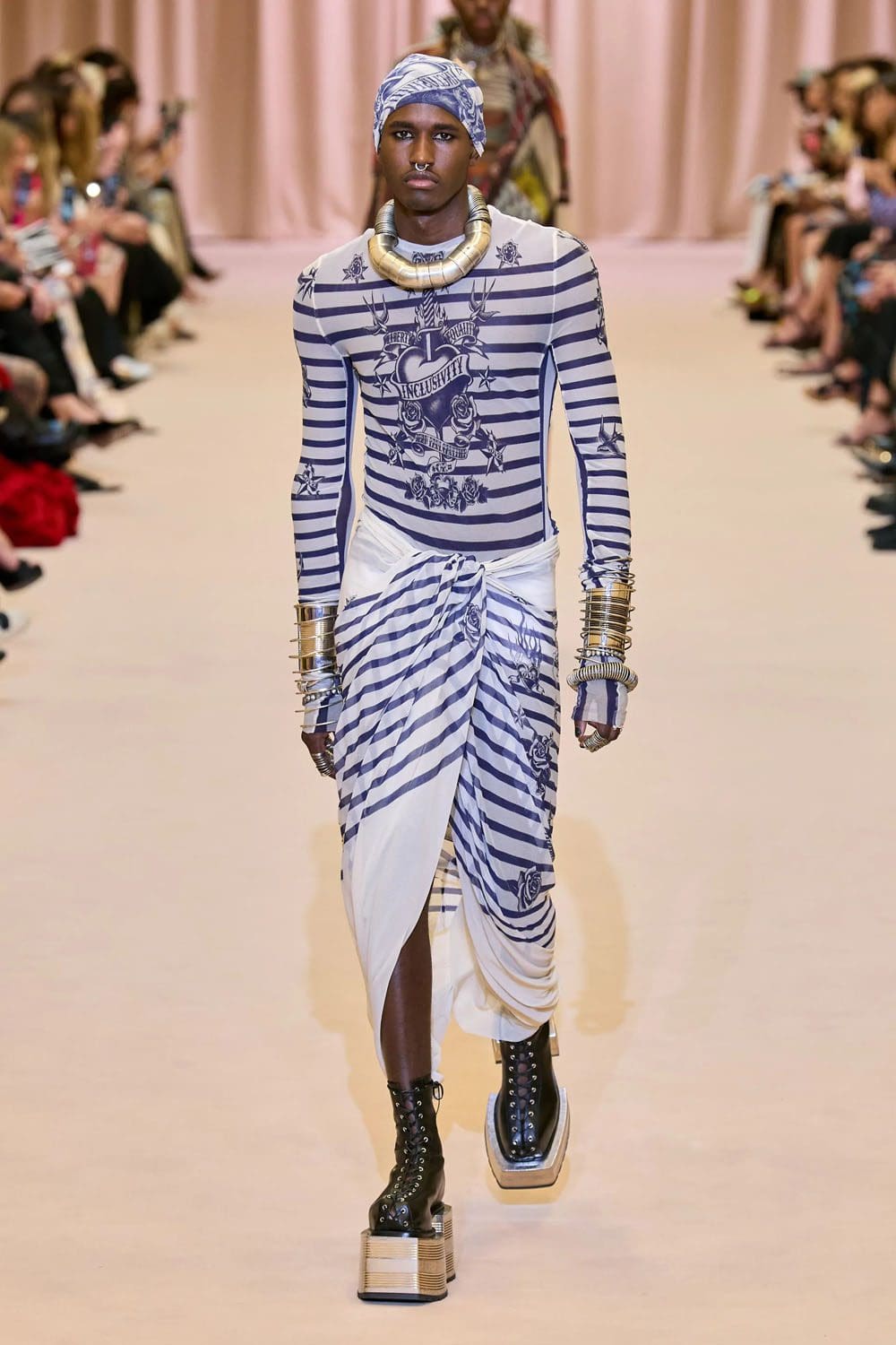 Jean Paul Gaultier by Olivier Rousteing Fall Winter 2022-2023 Runway Magazine