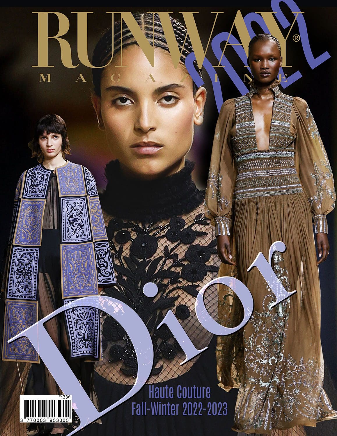 Runway Couverture du magazine Dior Haute Couture Automne 2022-2023