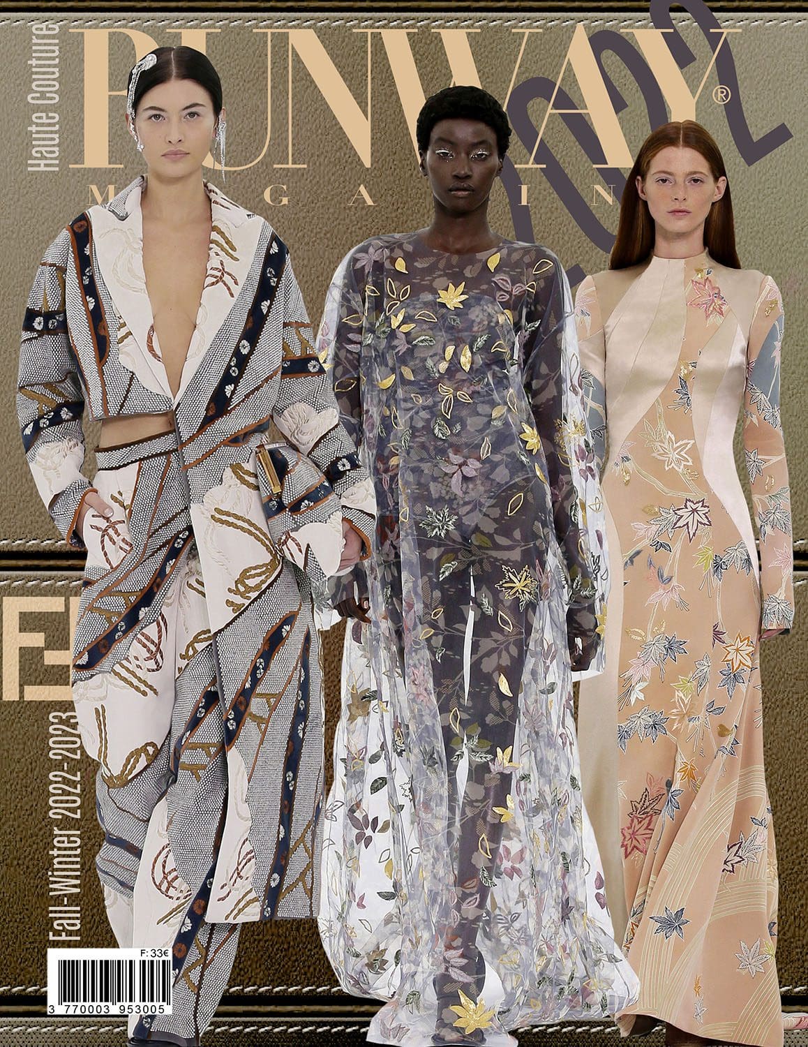 Runway Couverture du magazine Fendi Haute Couture Automne 2022-2023