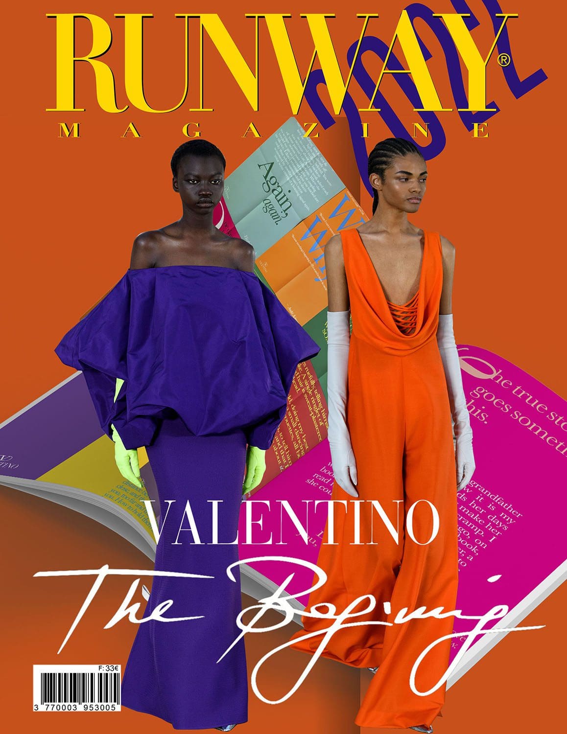 Runway Couverture du magazine Valentino The Beginning Haute Couture Automne 2022-2023