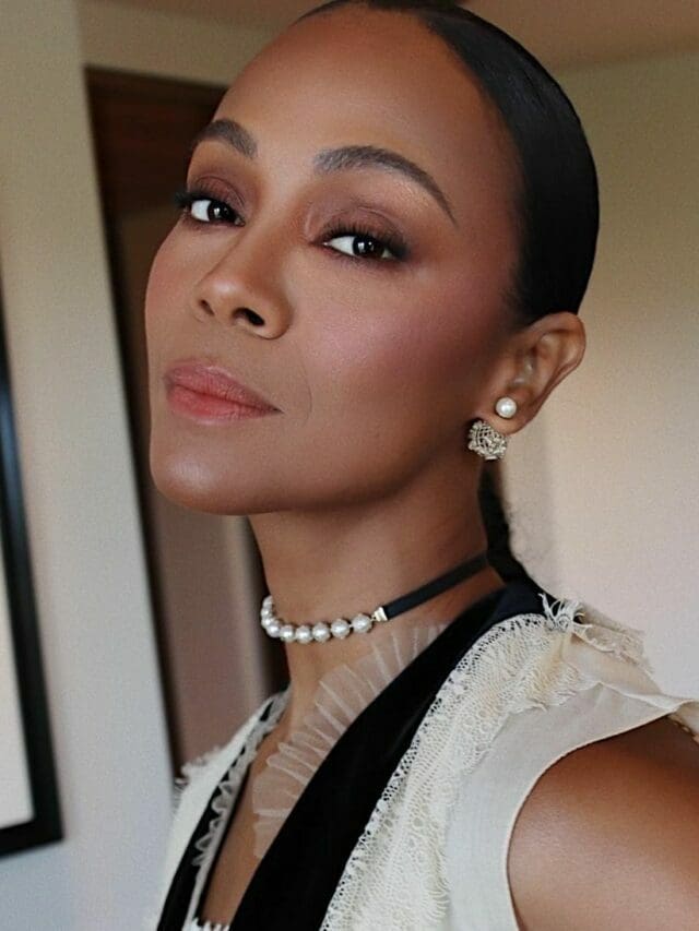 Zoe Saldana at Dior Couture Fall 2022-2023