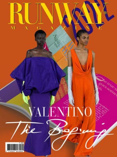 Runway Magazine cover Valentino The Beginning Haute Couture Fall 2022-2023