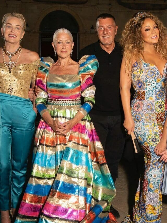 Drew Barrymore, Mariah Carey, Sharon Stone, Helen Mirren at Dolce Gabbana Syracuse