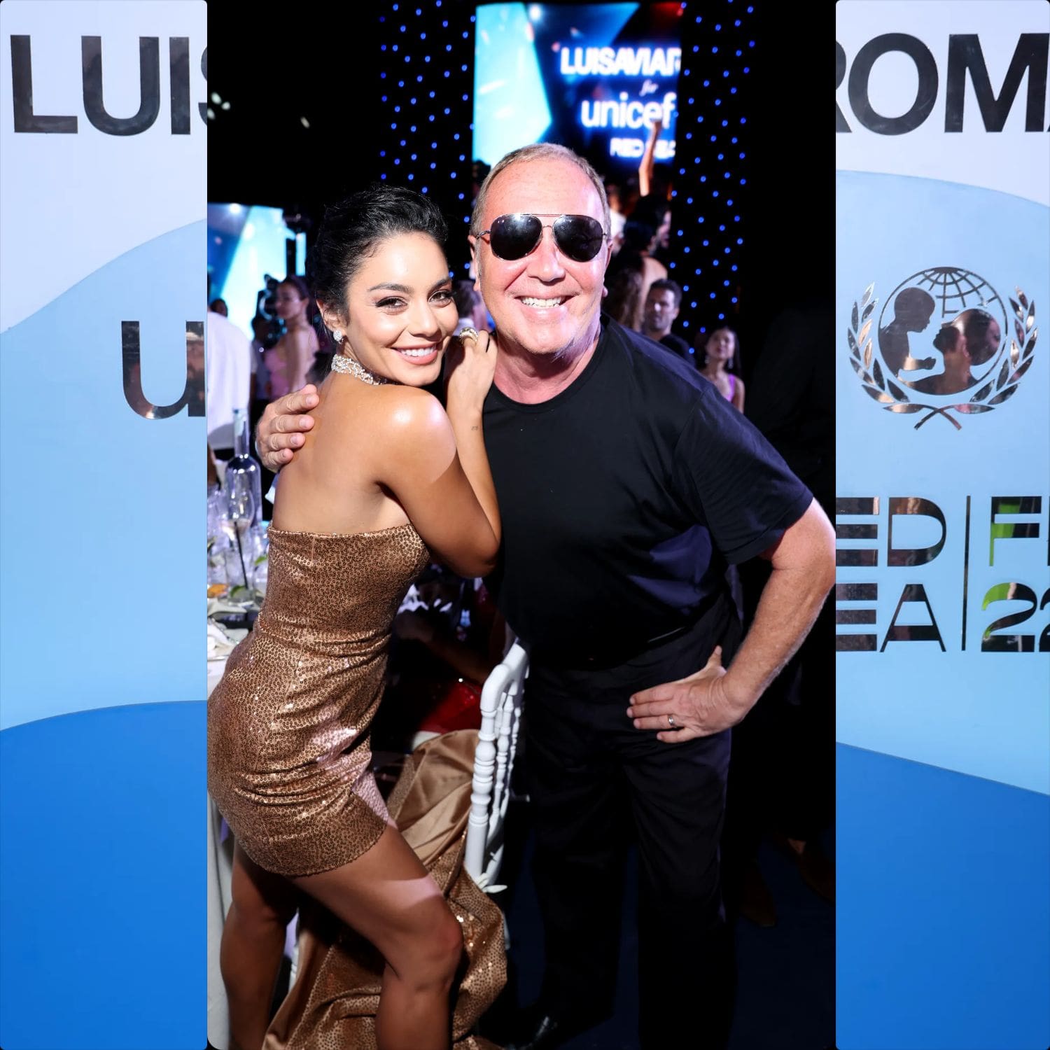Vanessa Hudgens und Michael Kors bei Louisa Via Roma Capri 2022 Runway Magazin