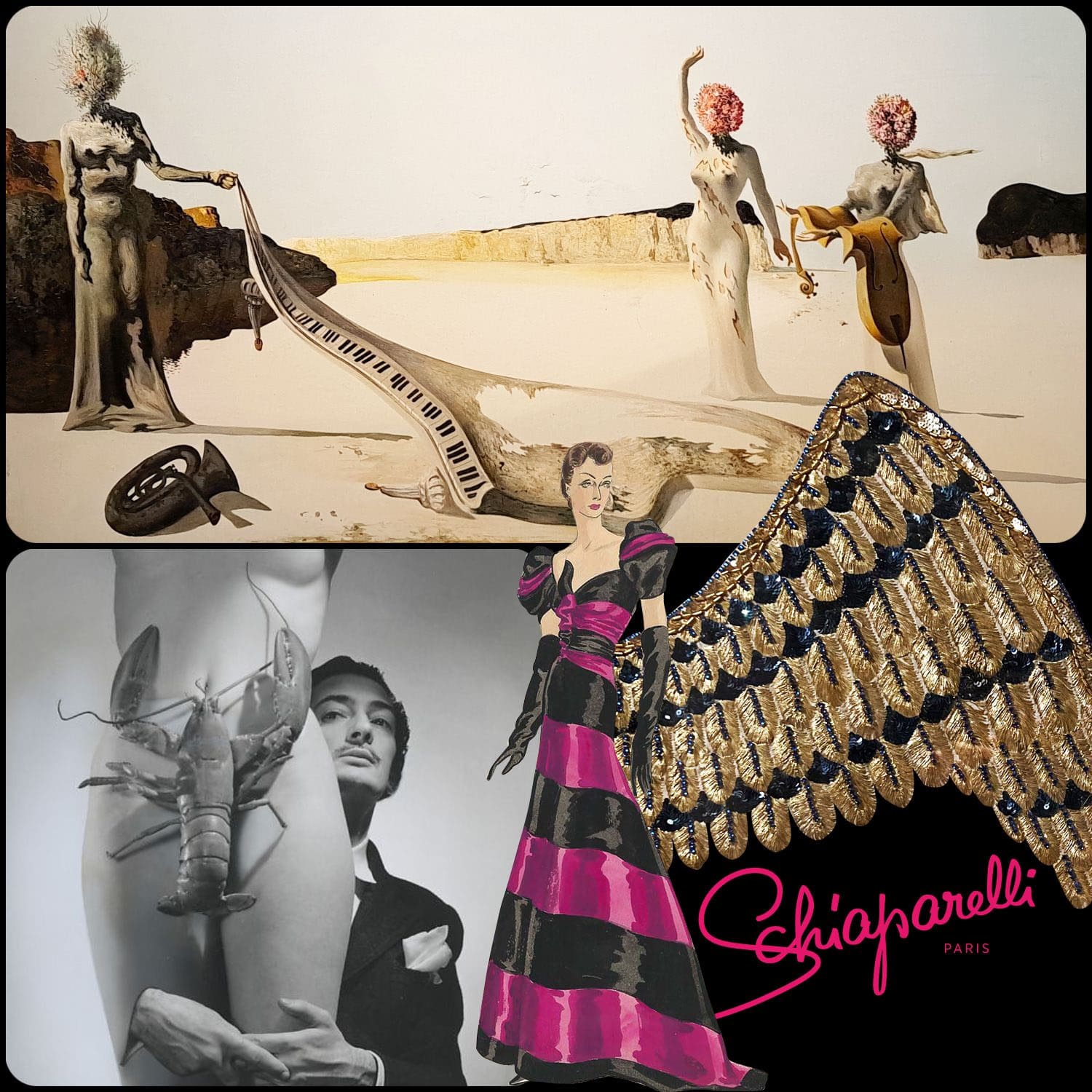 Salvador Dalí pour Elsa Schiaparelli - exposition à Paris - Shocking - par Runway Magazine