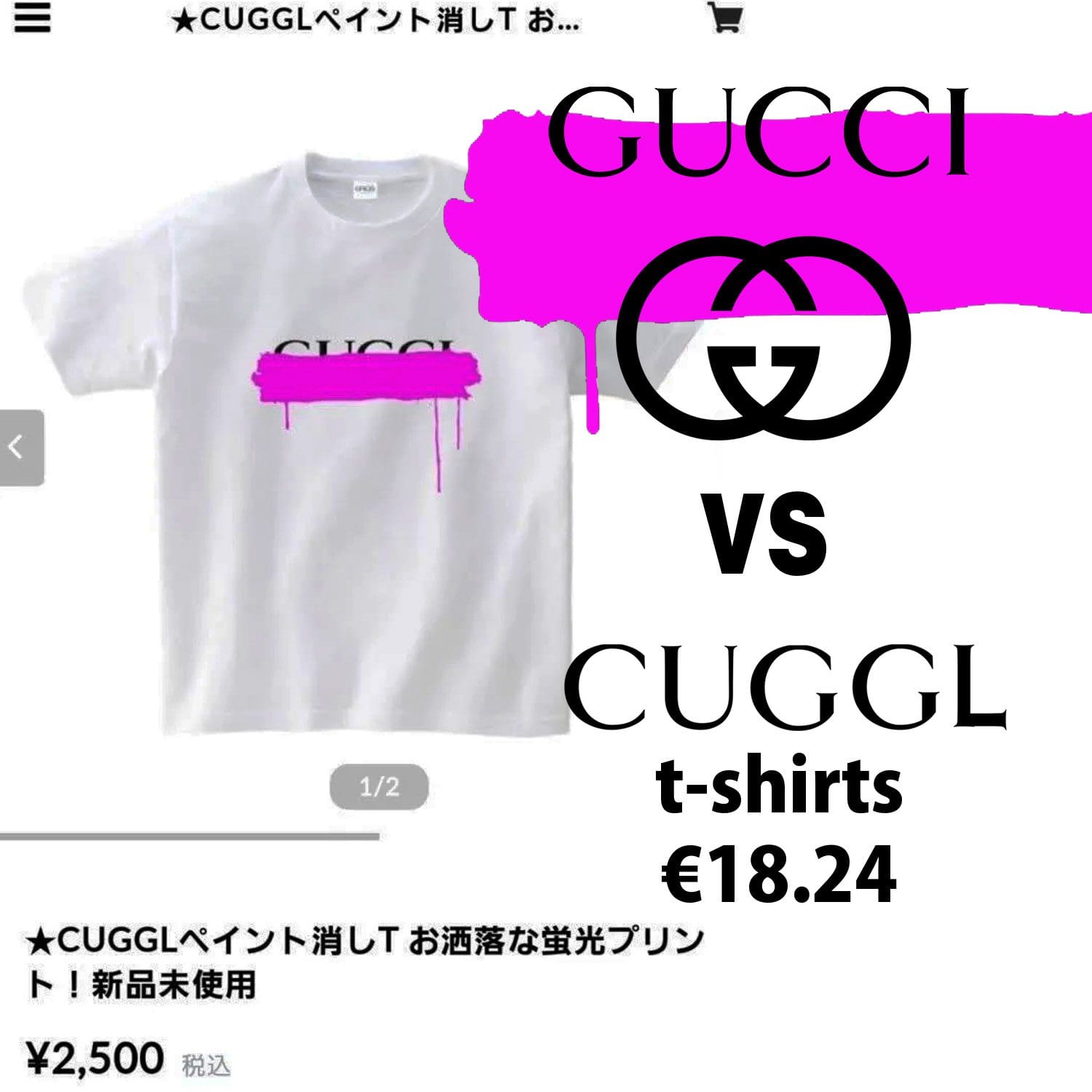 Gucci perdeu processo de marca registrada para a marca japonesa CUGGL
