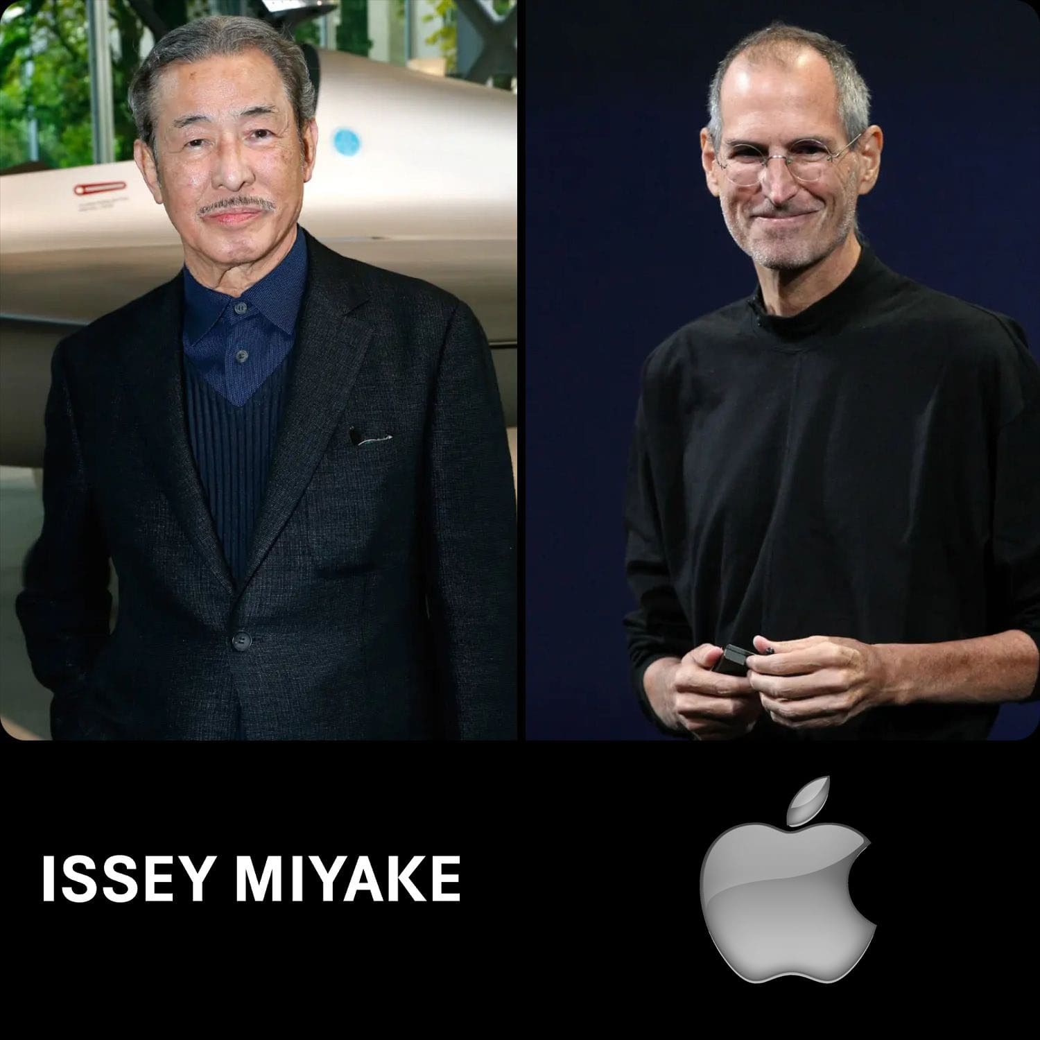 Issey Miyake and Steve Jobs