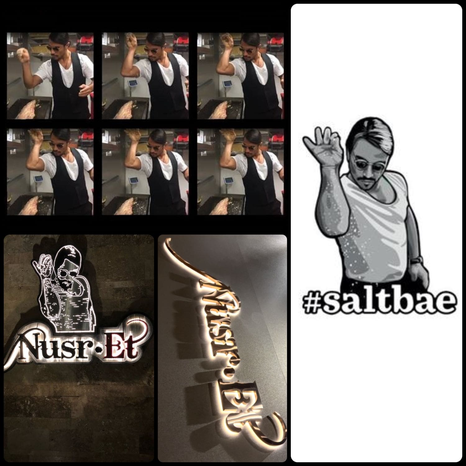Marque de commerce sans texte, marque de mouvement - séquence cinématique d'une durée de 3 secondes, Salt Bae 2017