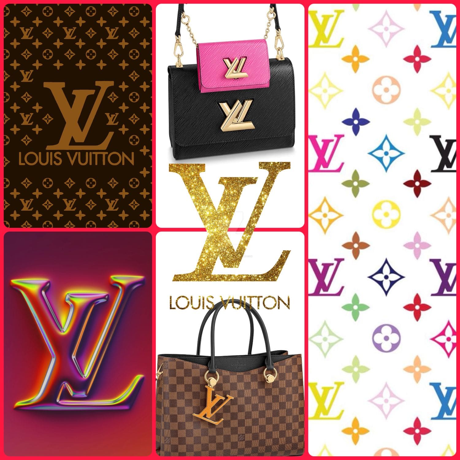 Marque LV, figurative, déposée par Louis Vuitton 1996