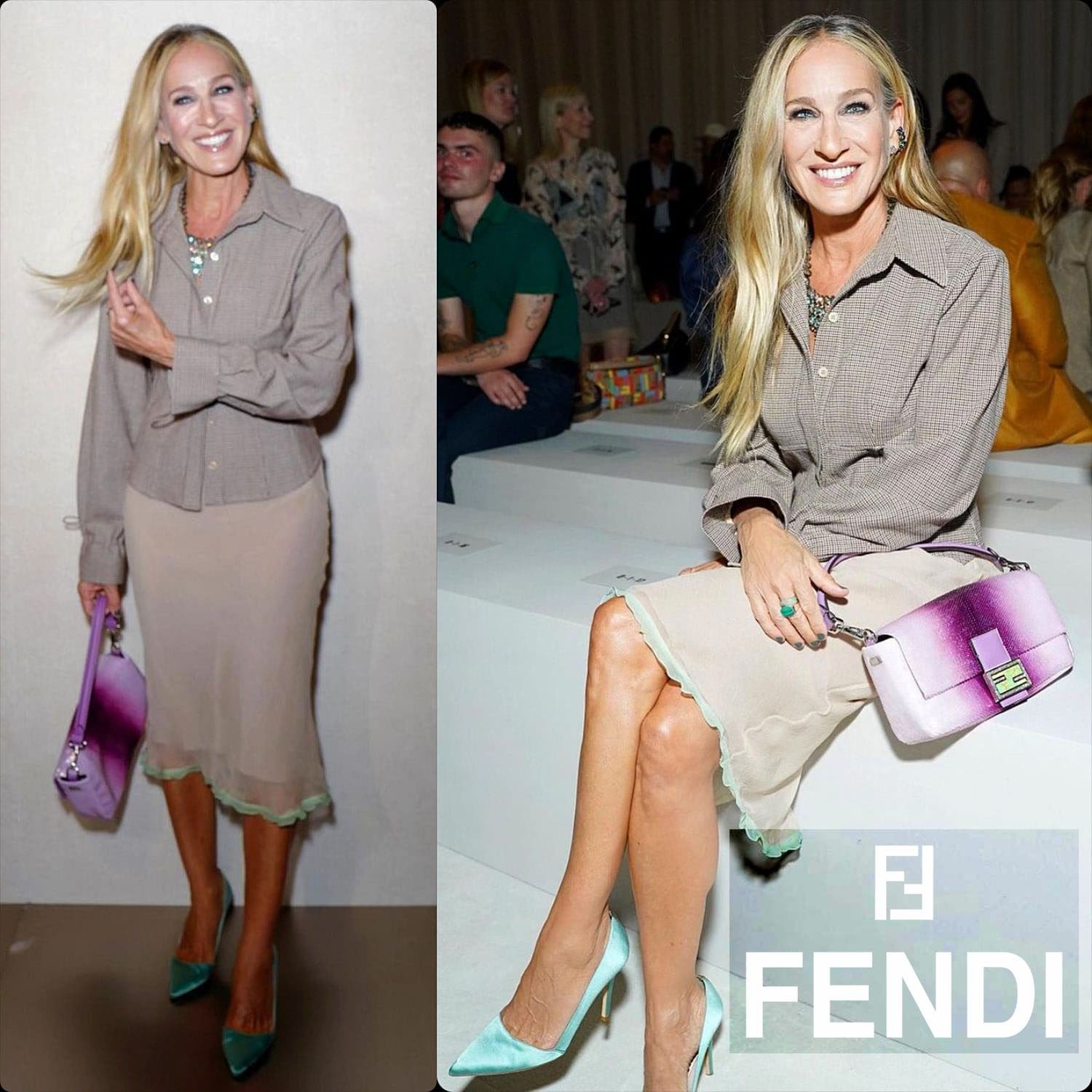 Sarah Jessica Parker alla sfilata di Fendi New York - 25 anni di Fendi Baguette Runway Magazine