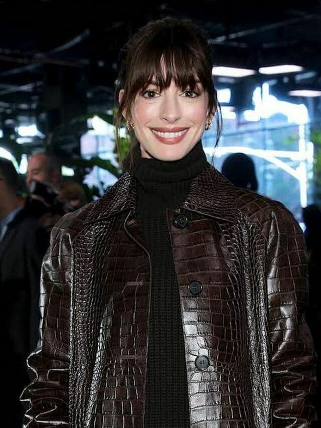Anne Hathaway as Andy from Devil Wears Prada at Michael Kors Spring Summer 2023 New York Runway