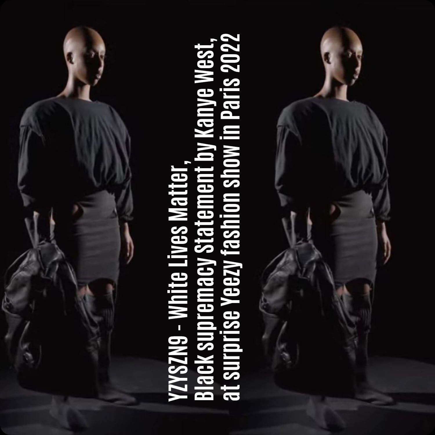 15 YZYSZN9 White Lives Matter Kanye West überrascht die Yeezy-Modenschau in Paris