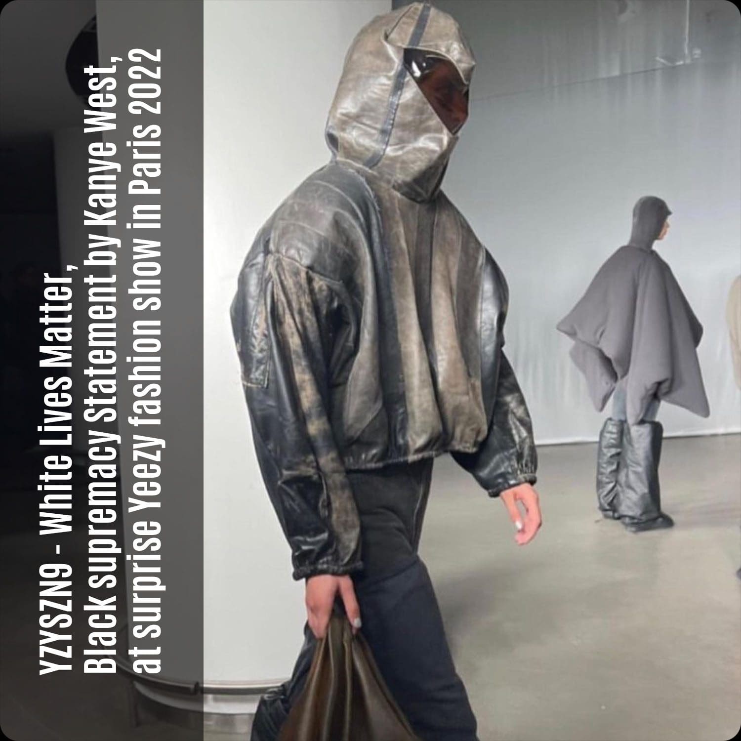 26 YZYSZN9 White Lives Matter Kanye West überrascht die Yeezy-Modenschau in Paris