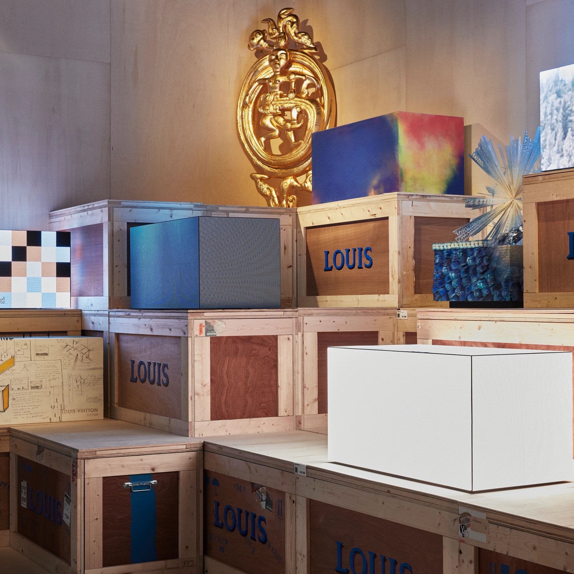 6 Louis Vuitton in New York exhibition Barneys Warehouse