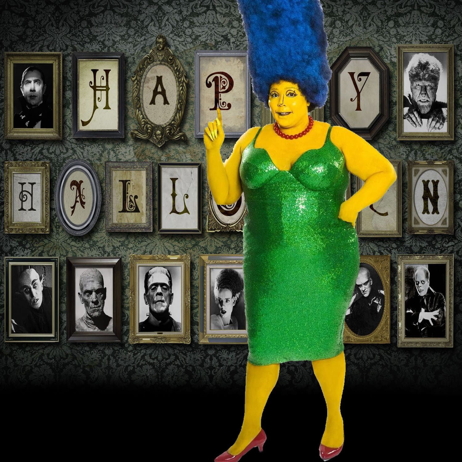 Lizzo comme Marge Simpson à Halloween 2022 3