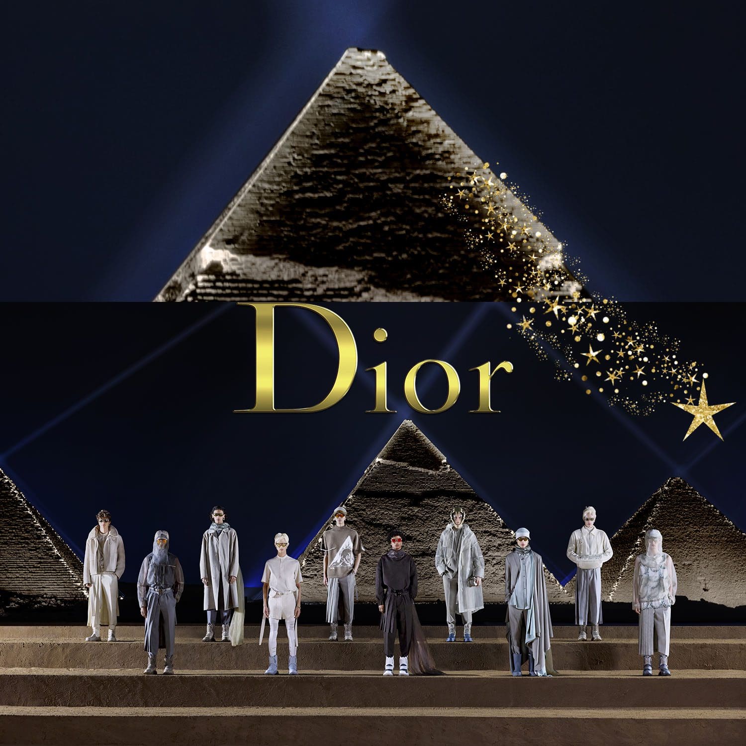 6 Dior Hombres Egipto Pirámides De Giza Pre Otoño 2023 Runway Revistas