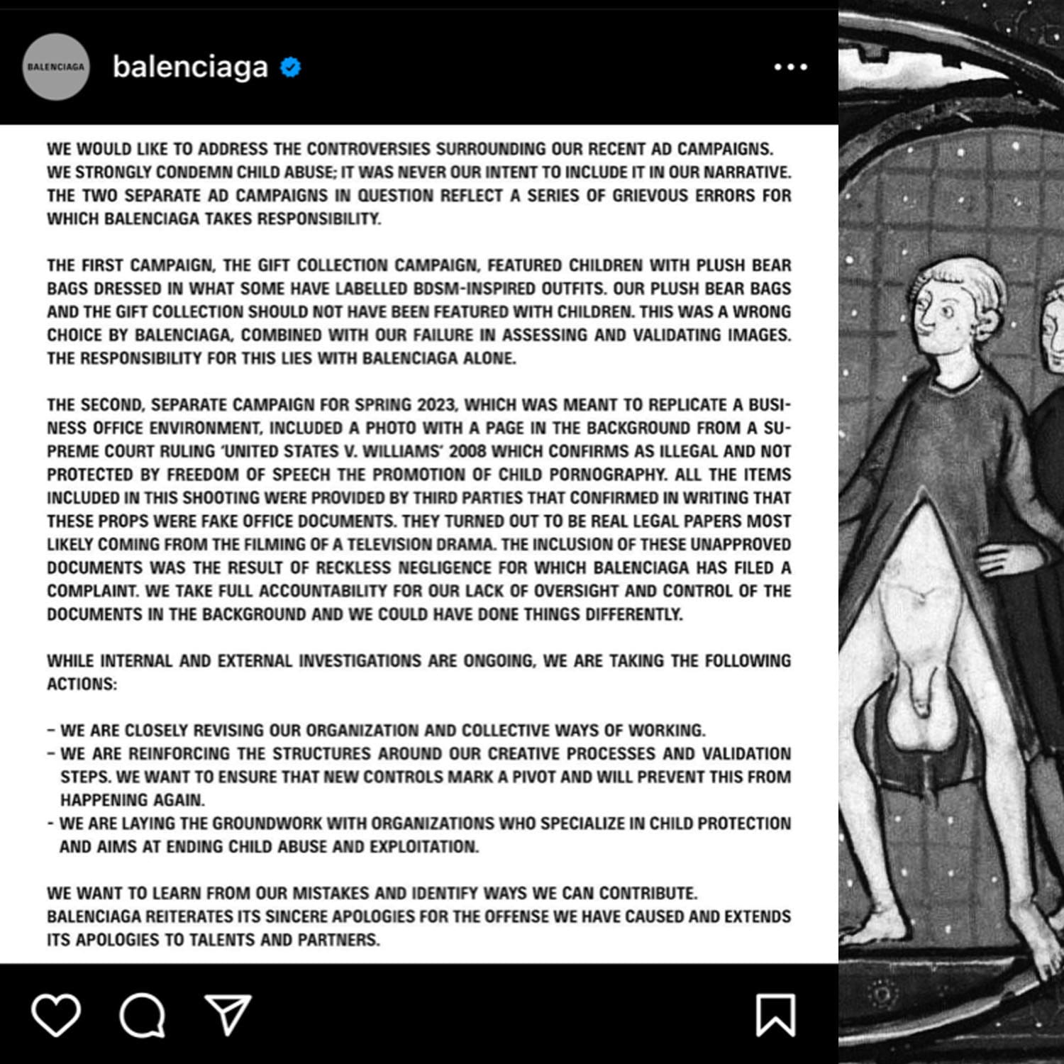 Demons lie - Cedric Charbit CEO of Balenciaga apologies for BDSM kids abusive Balenciaga campaign