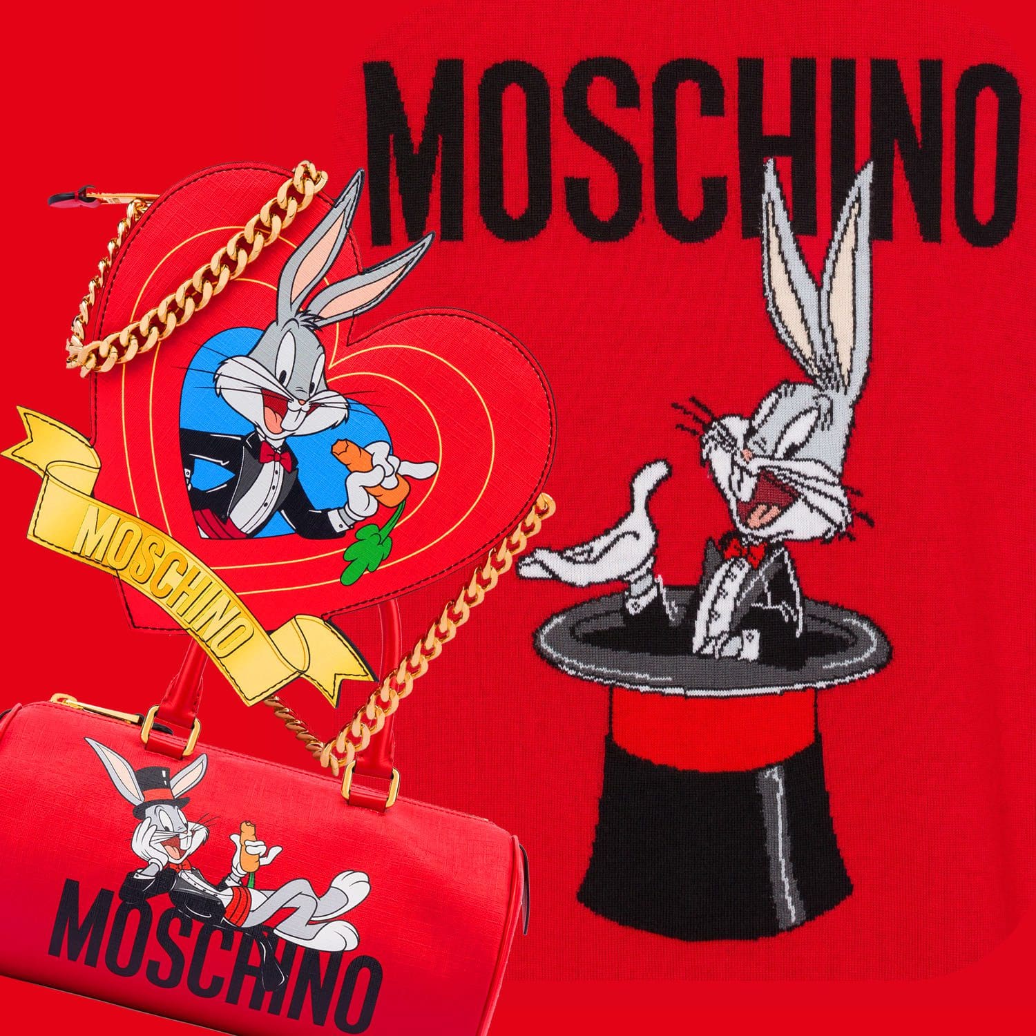 2 Moschino Año del Conejo Colección cápsula Bugs Bunny