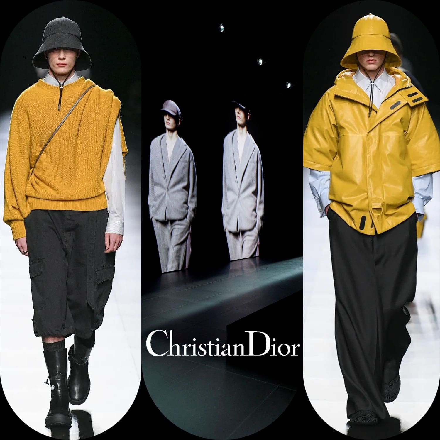 3 Dior Otoño Invierno 2023 2024 Ropa de Caballero Runway Revistas