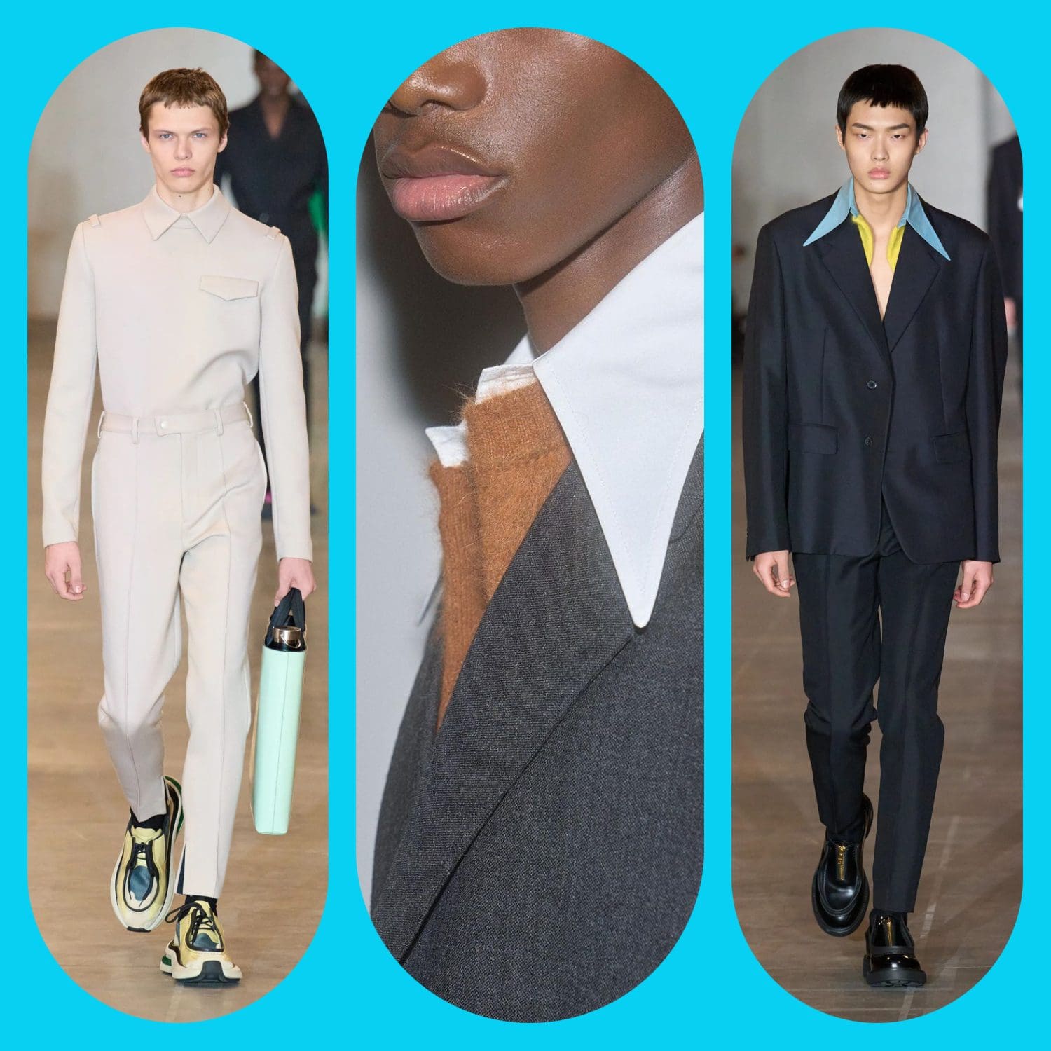 4 Prada Otoño Invierno 2023 2024 Ropa de Caballero Runway Revistas