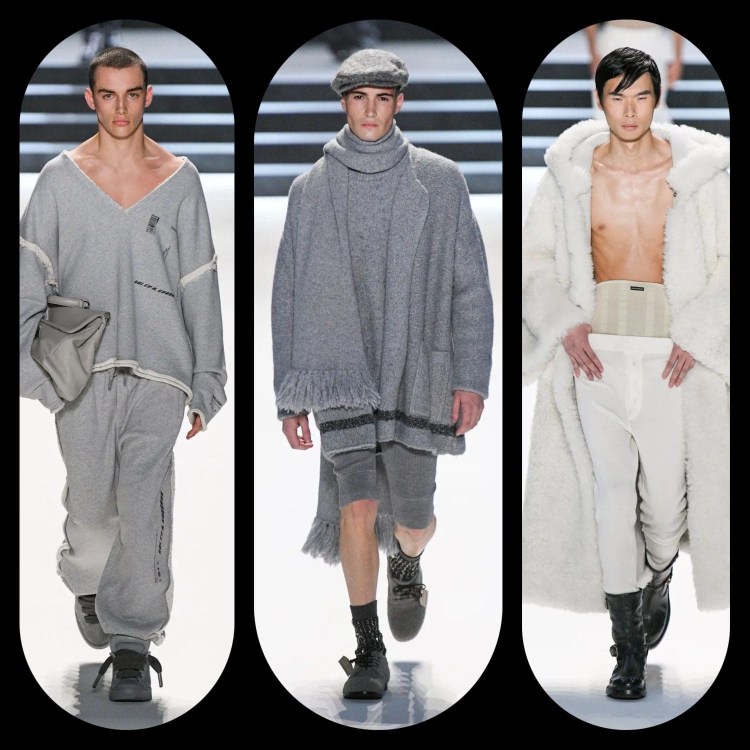7 Dolce Gabbana Otoño Invierno 2023 2024 Ropa de Caballero Runway Revistas