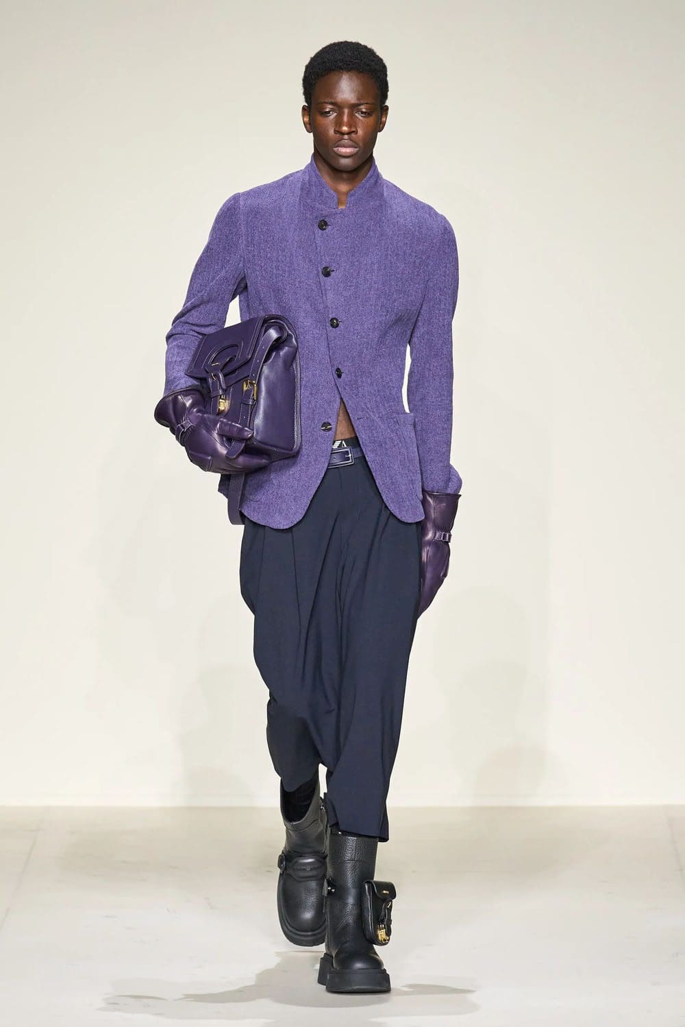 Emporio Armani Fall Winter 2023 2024 Menswear Runway Magazine 74