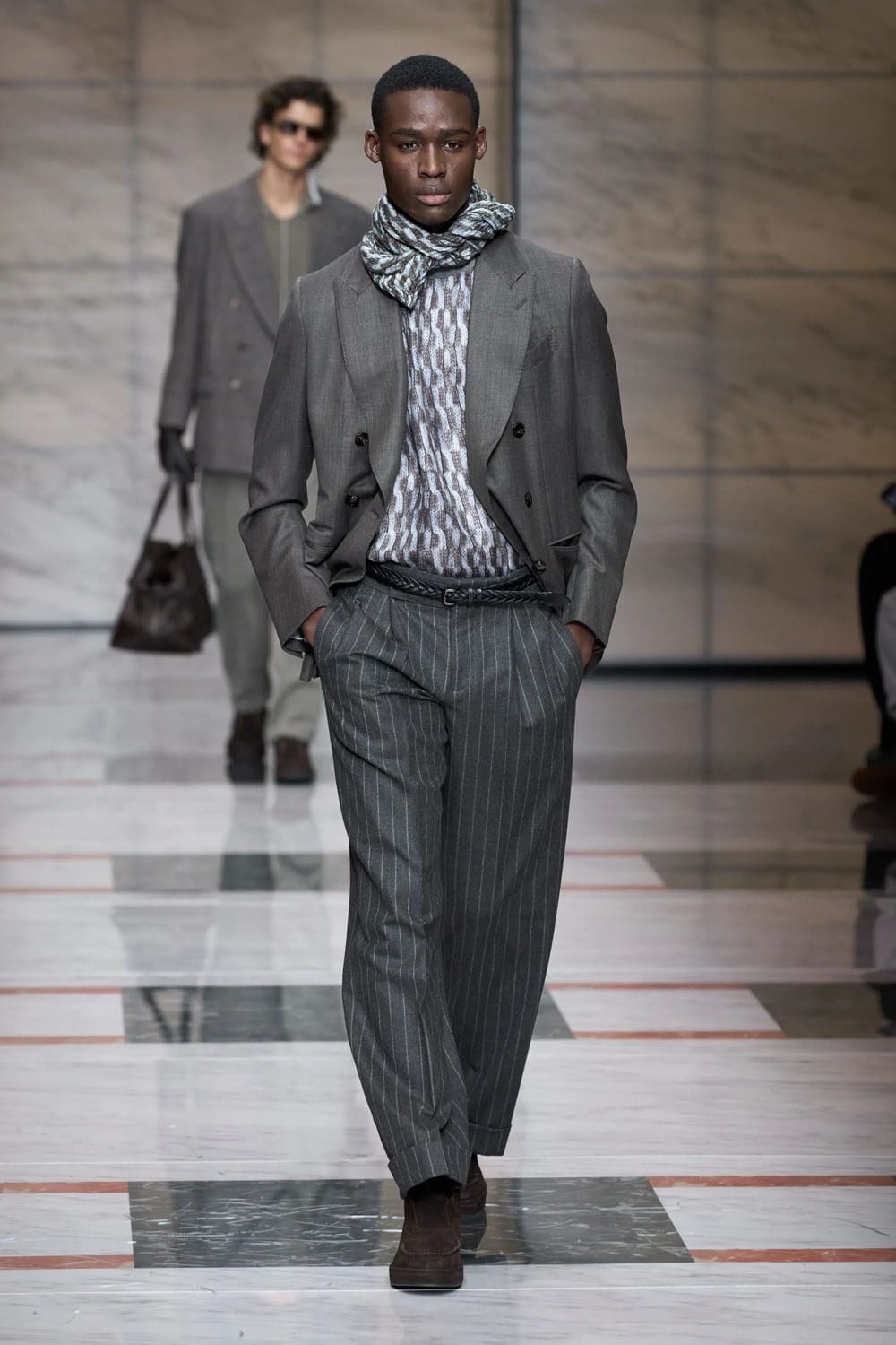 Giorgio Armani Fall Winter 2023 2024 Menswear Runway Magazine 14