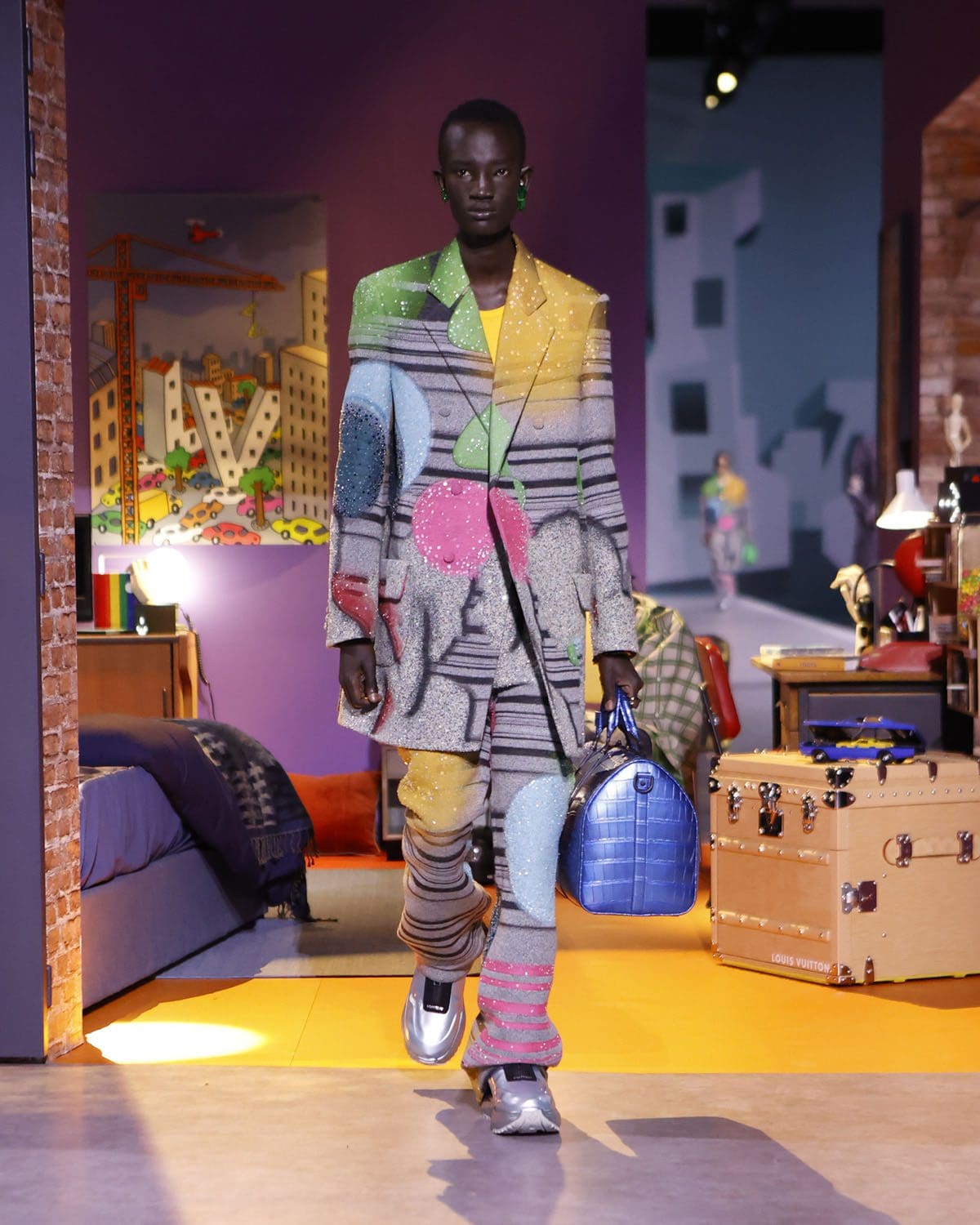 Louis Vuitton Autunno Inverno 2023 2024 abiti da uomo Runway 45 Magazine