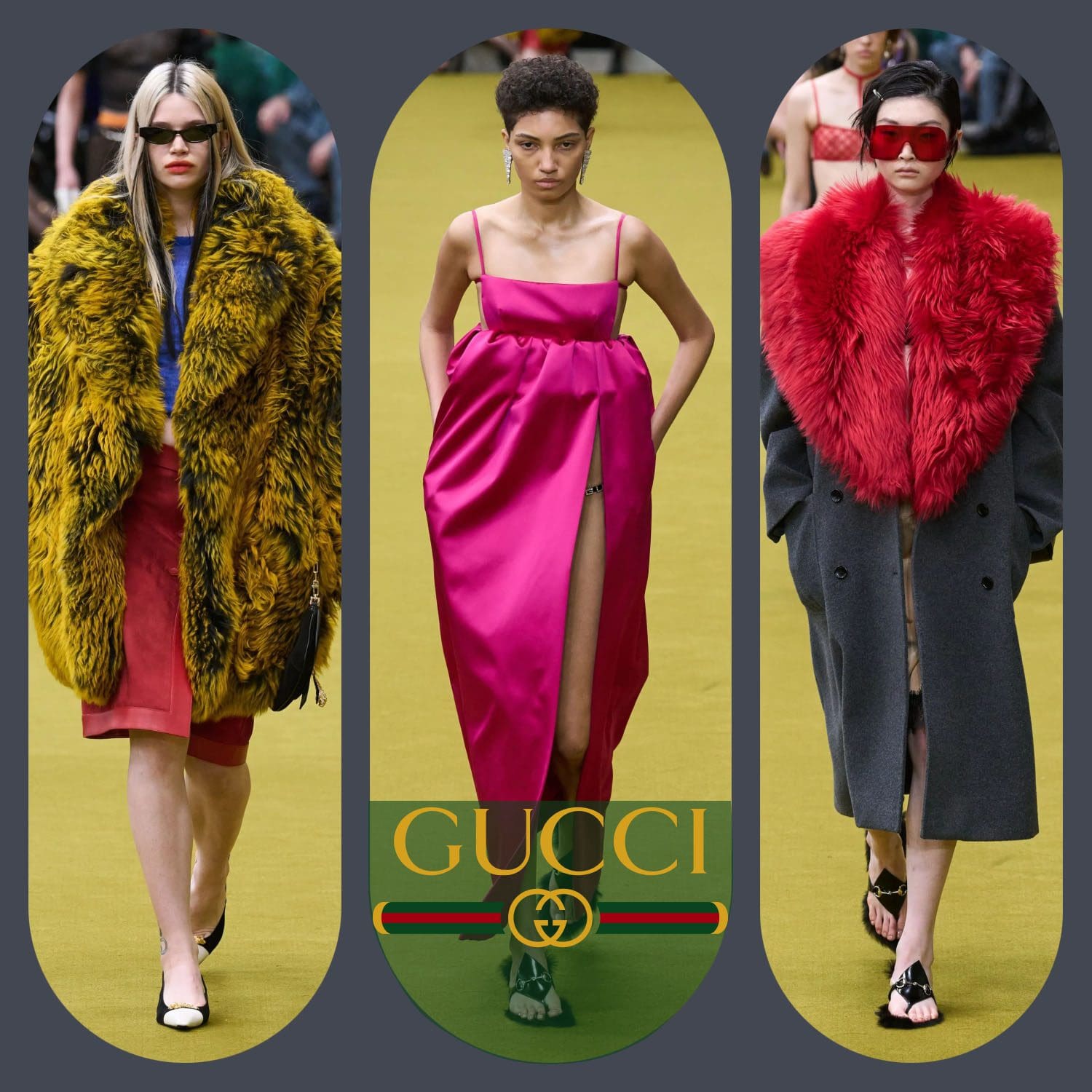 2 Gucci осень-зима 2023 2024 Милан Runway Магазины