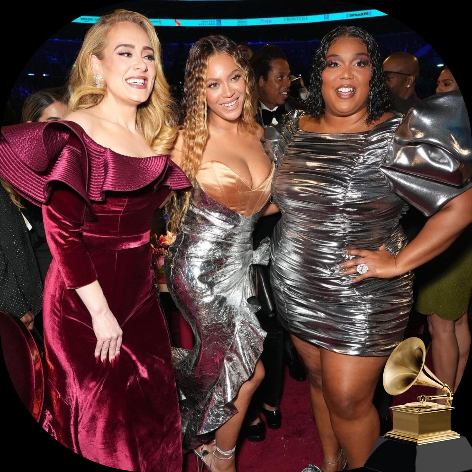 Adele Beyonce e Lizzo no Grammy Awards 65 por Runway revista 2023