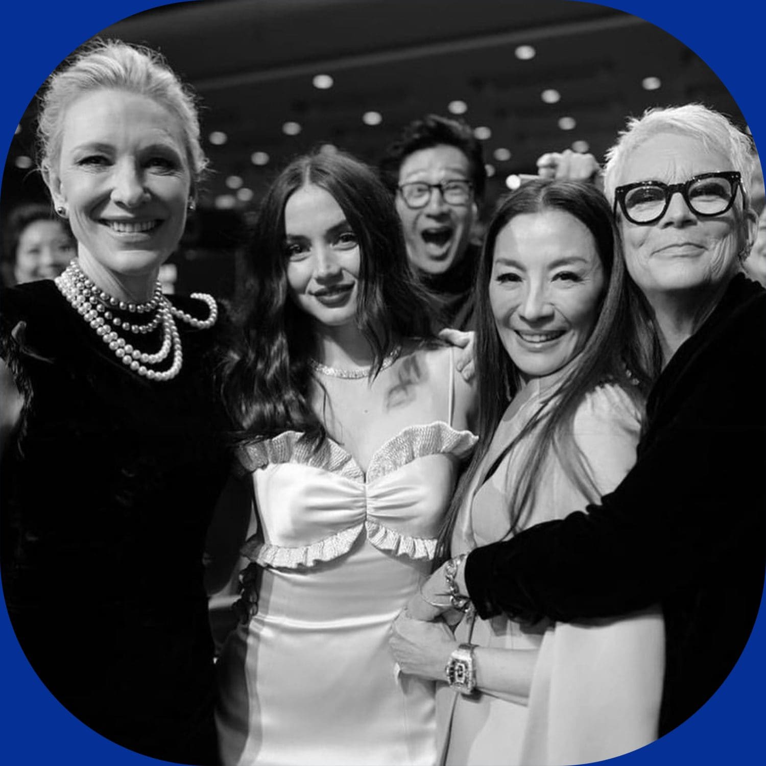 Cate Blanchett Michelle Yeoh and Jamie Lee Curtis at BAFTA 2023 Award London Runway Magazine 2 1