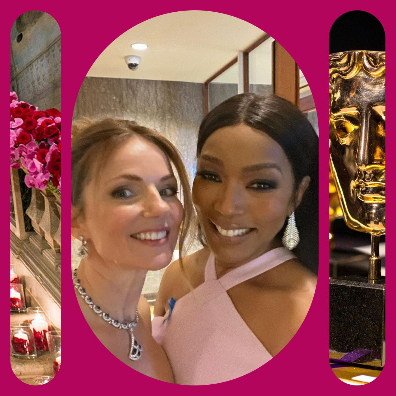 Geri Halliwell and Angela Bassett selfie at BAFTA 2023 Award London Runway Magazine 1