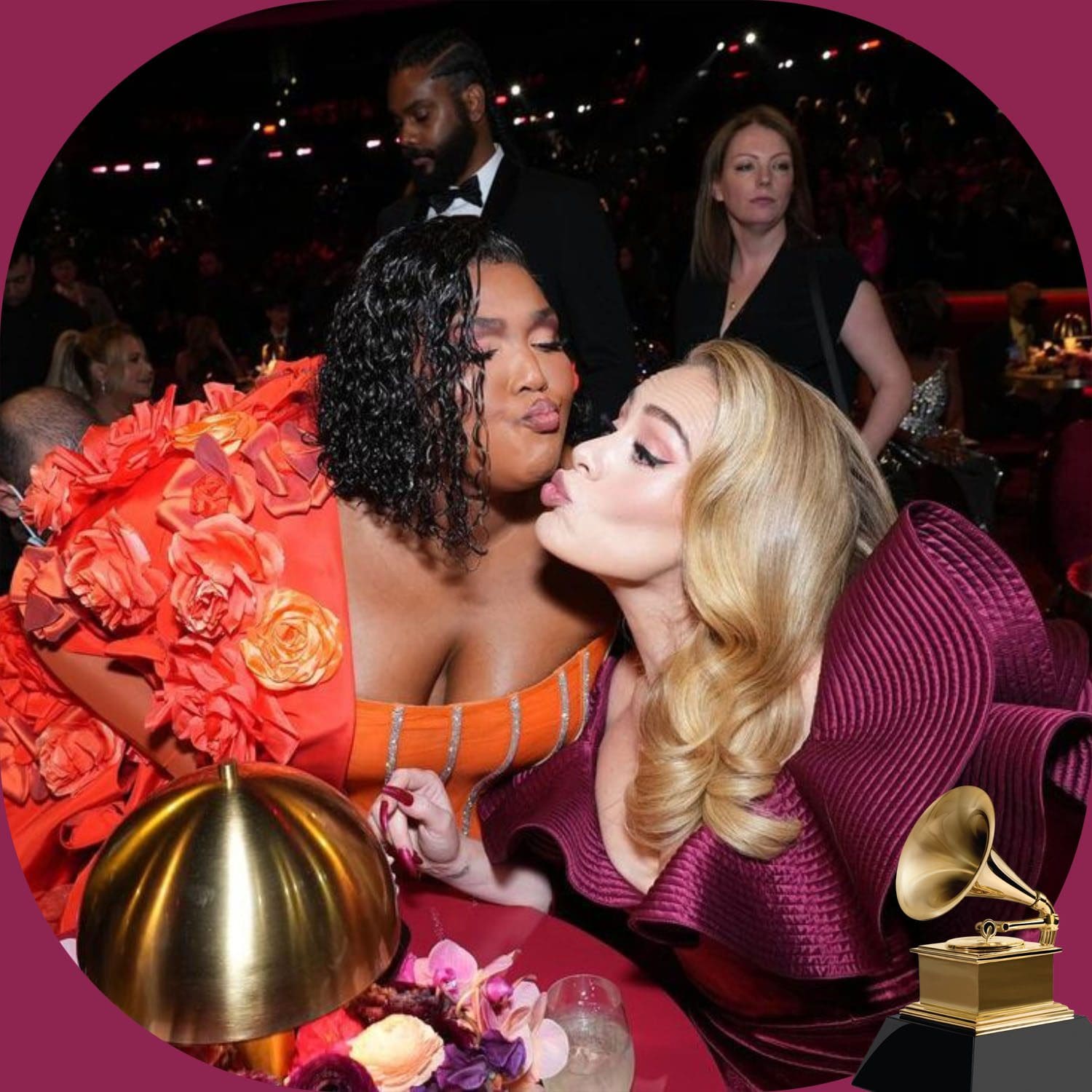 Lizzo e Adele no Grammy Awards 65 por Runway revista 2023
