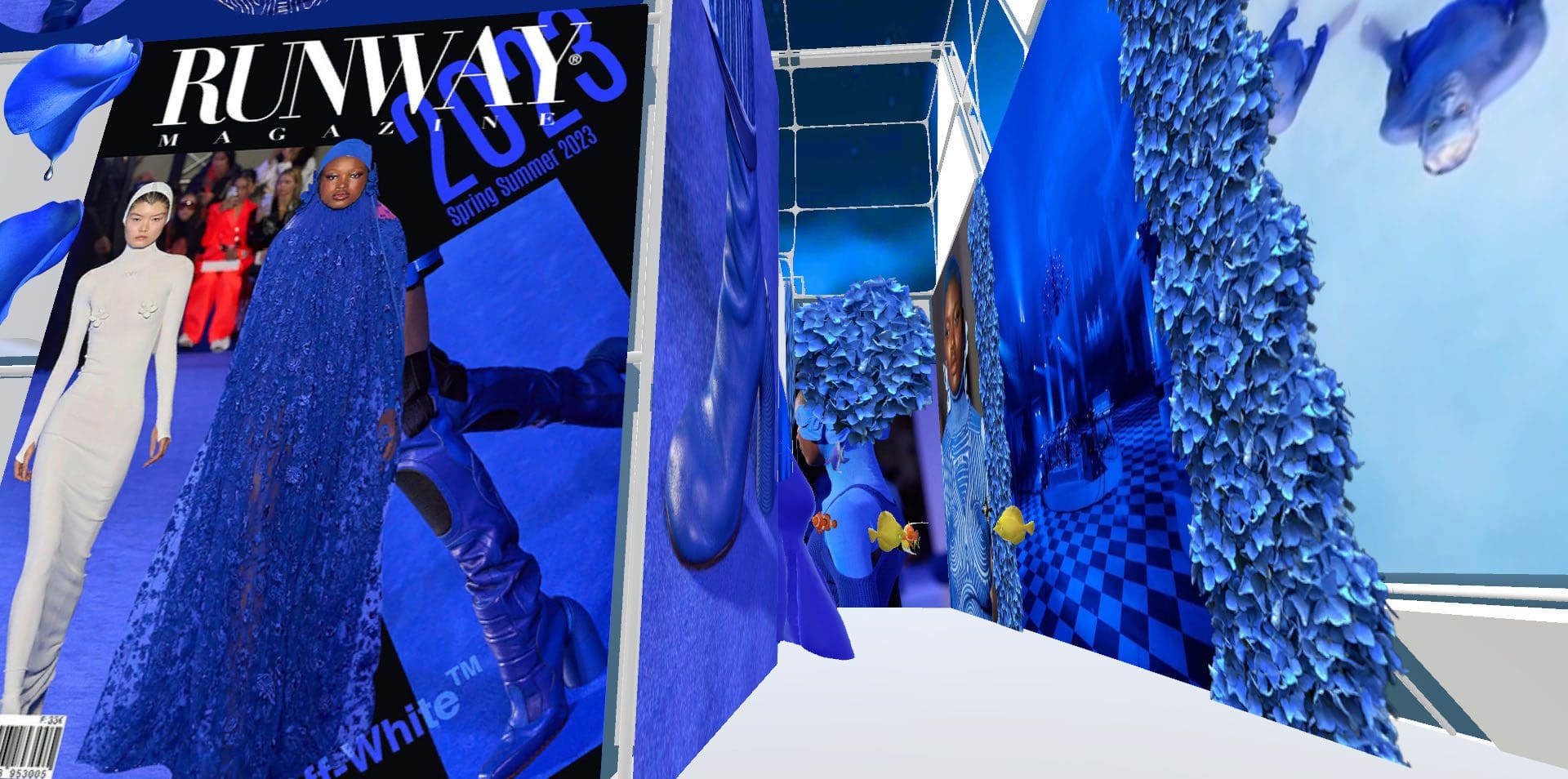 Spring Summer 2023 Off White Runway Magazine Metaverse Web3