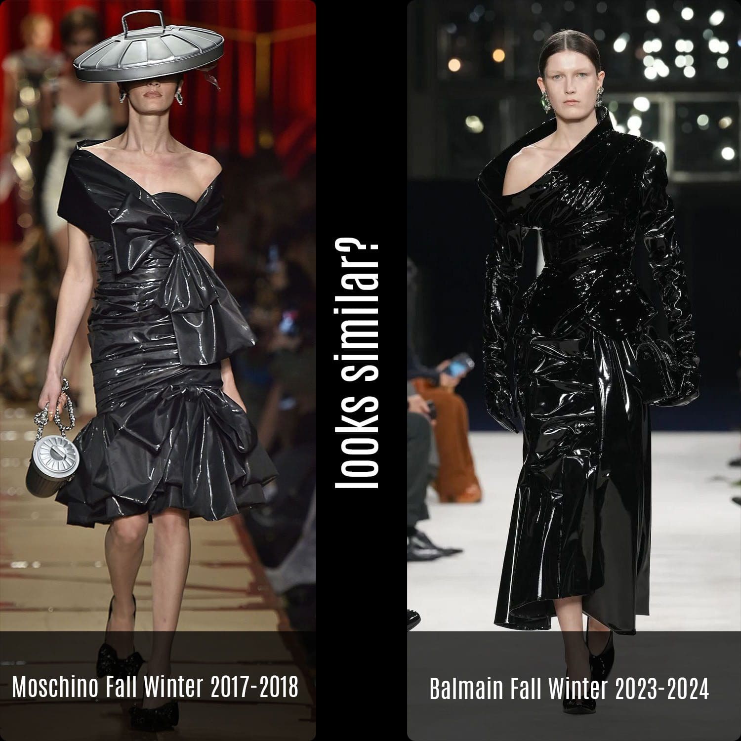 1 巴尔曼秋季 2023 2024 vs Moschino 2017 秋季 2018