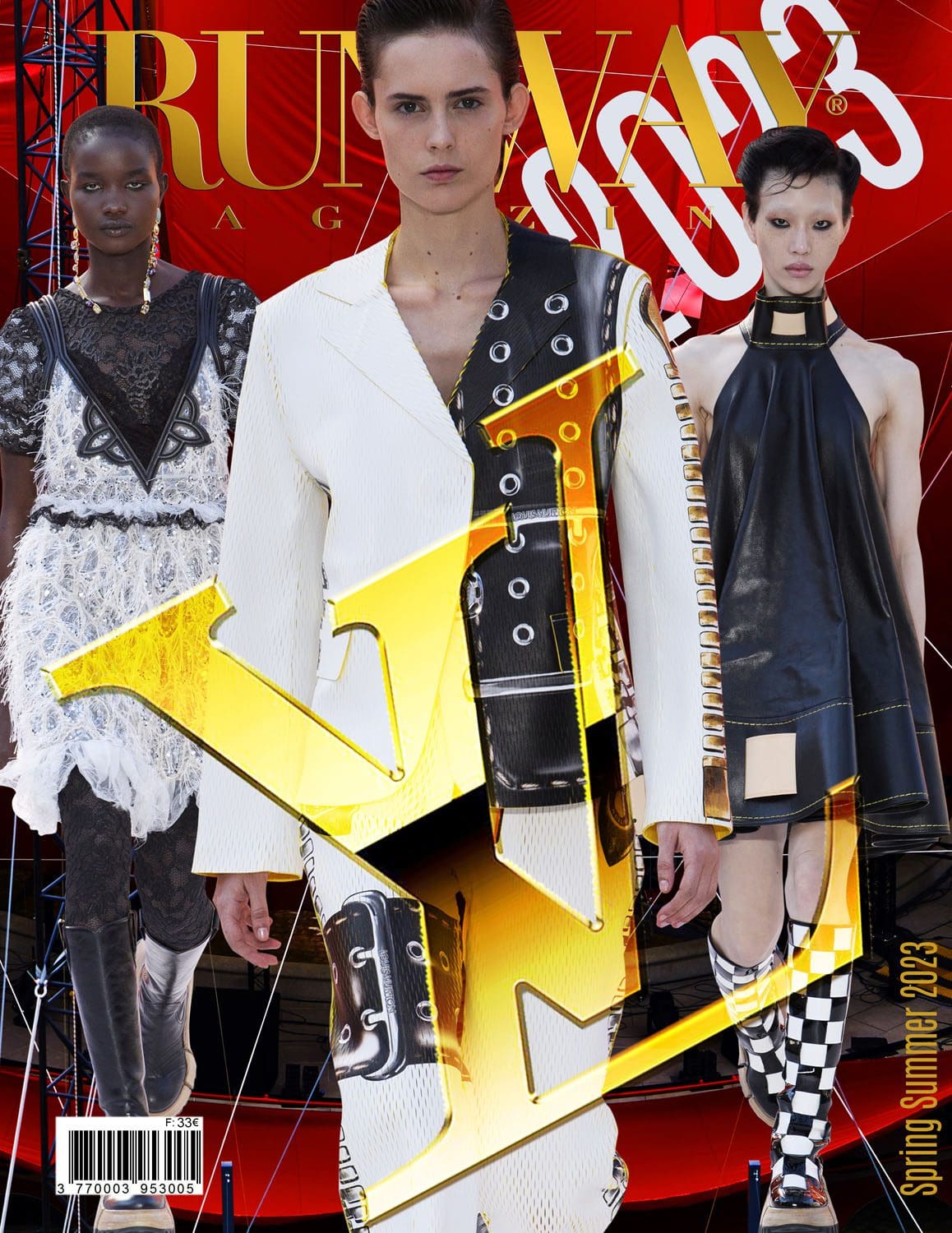 2 Runway Couverture du magazine Louis Vuitton Printemps Été 2023