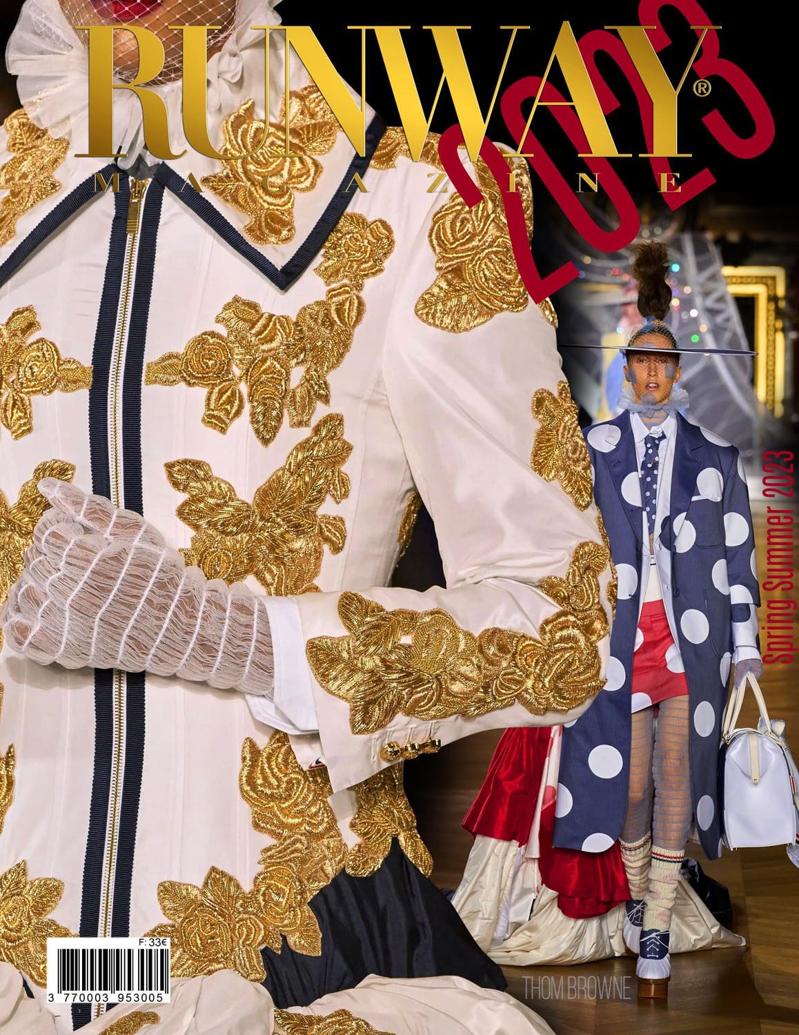3 Runway Couverture du magazine Thom Browne Printemps Été 2023