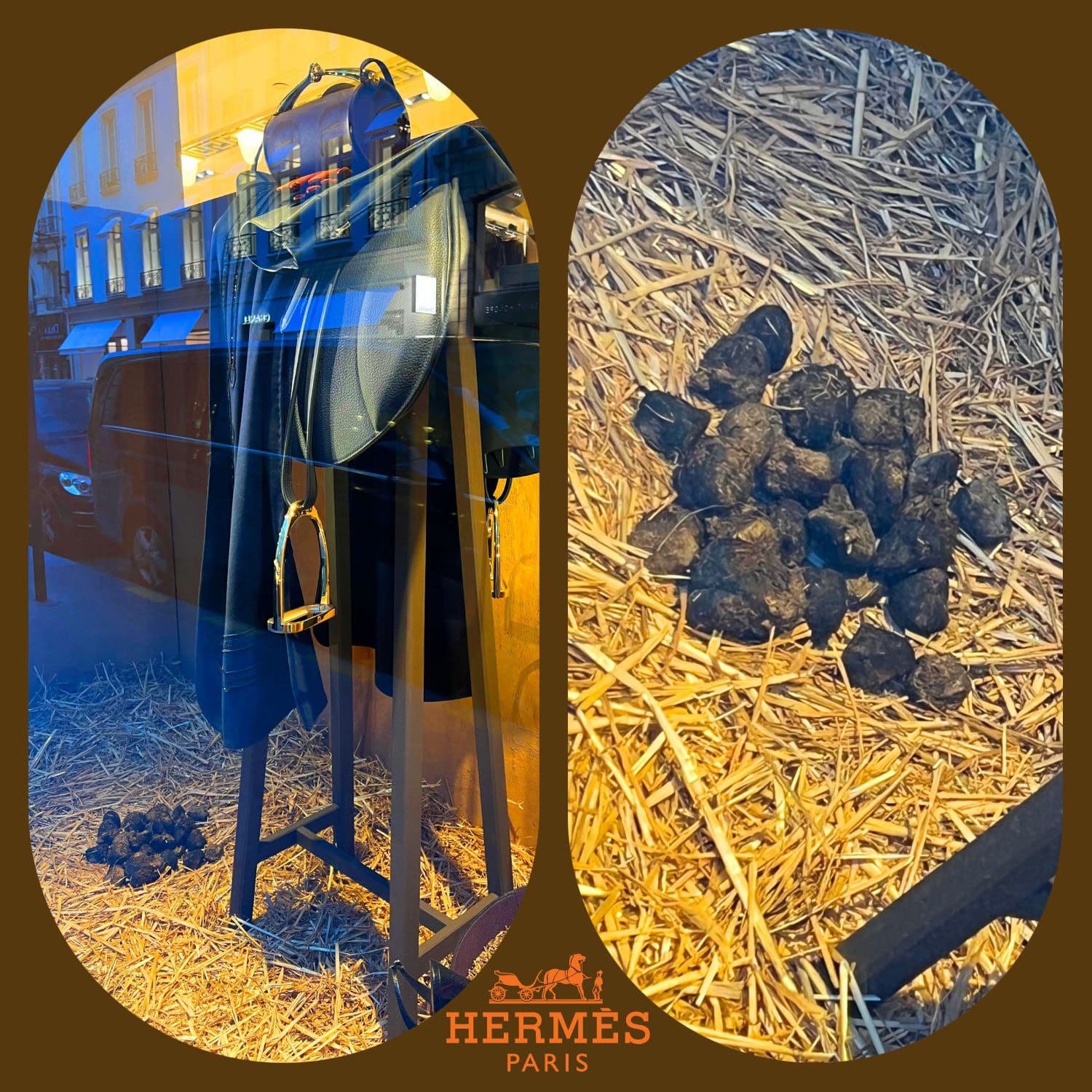 4 Hermes Fall Winter 2023 2024 store windows Paris Runway Magazine