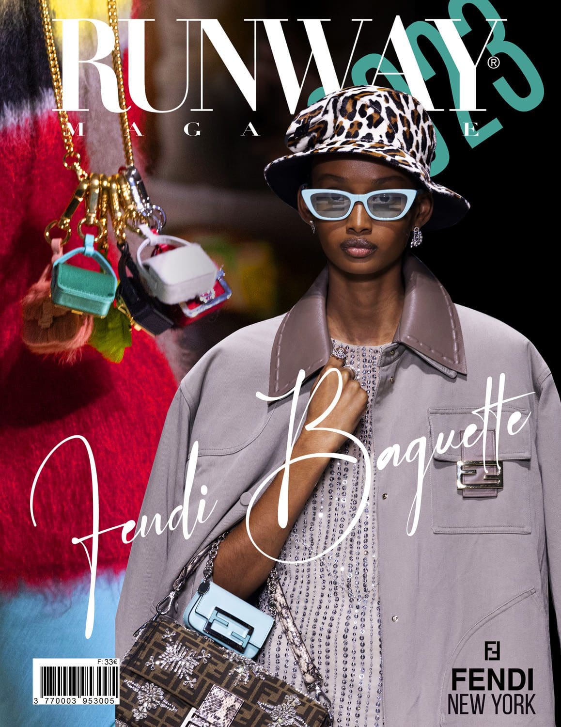 4 Runway Couverture du magazine Fendi Baguette 2023