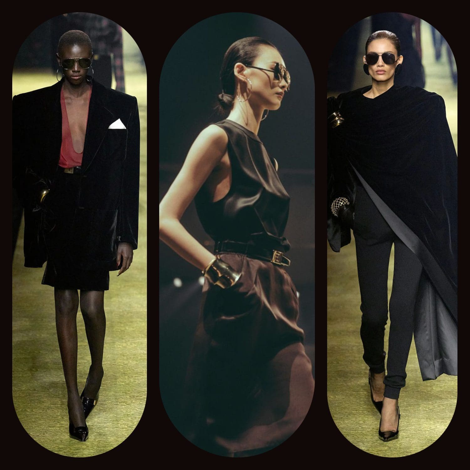 4 Saint Laurent Otoño Invierno 2023 2024 París Runway Revistas