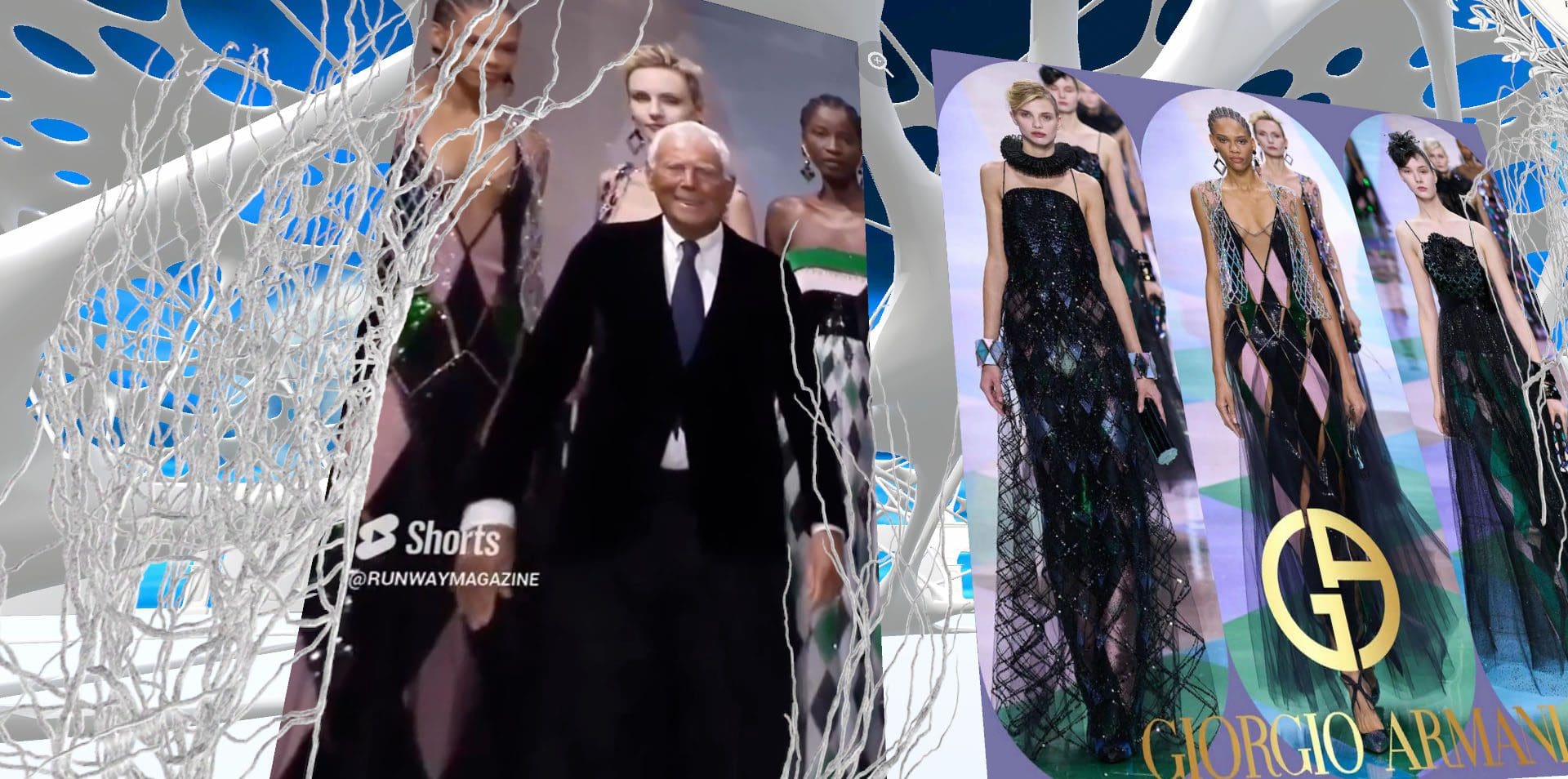 Armani Web3 - Armani Metaverse Primera aparición Runway Revista Web3 - Runway Metaverso