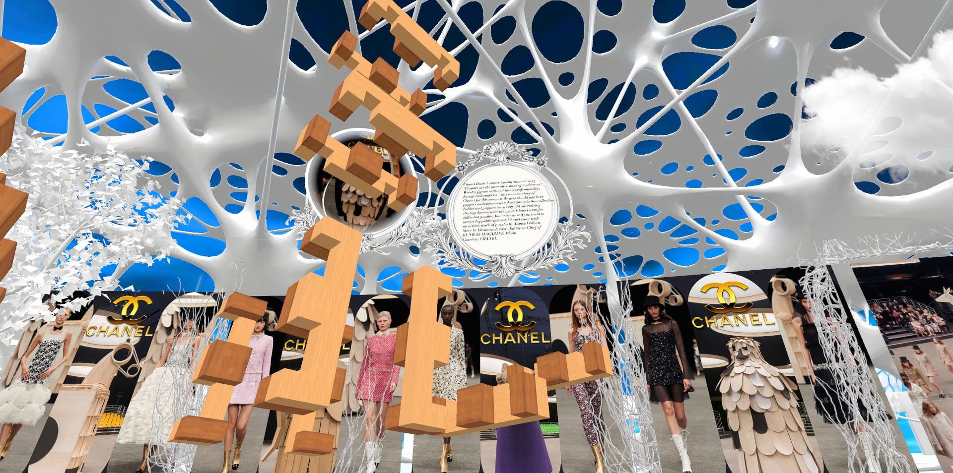 Chanel Web3 Chane Metaverse 首次亮相 Runway 杂志Web3 Runway 元界3